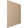 Ekena Millwork 94H x 3/8T Adjustable Wood Slat Wall Panel Kit w/ 1W Slats, Maple contains 42 Slats SWW84X94X0375MA